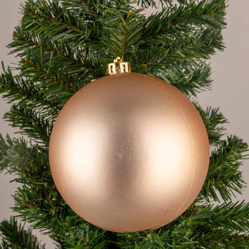 Polyvinyl Chloride (PVC) Bauble, 15cm H x 15cm W x 15cm D, Gold