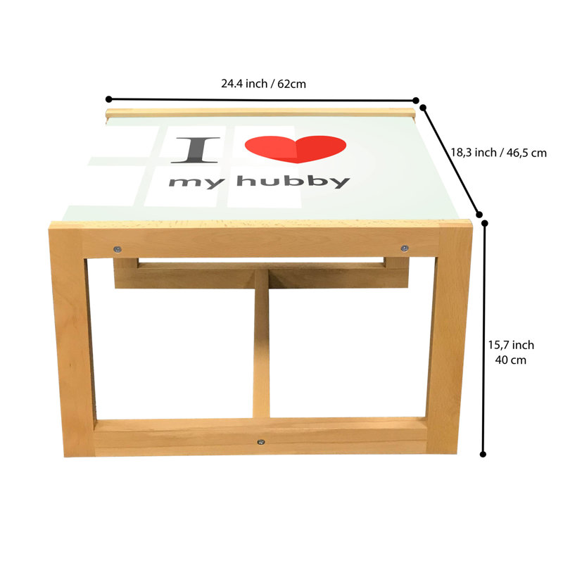 Jaanai Sled Coffee Table, 62cm H x 46cm W x 40cm D