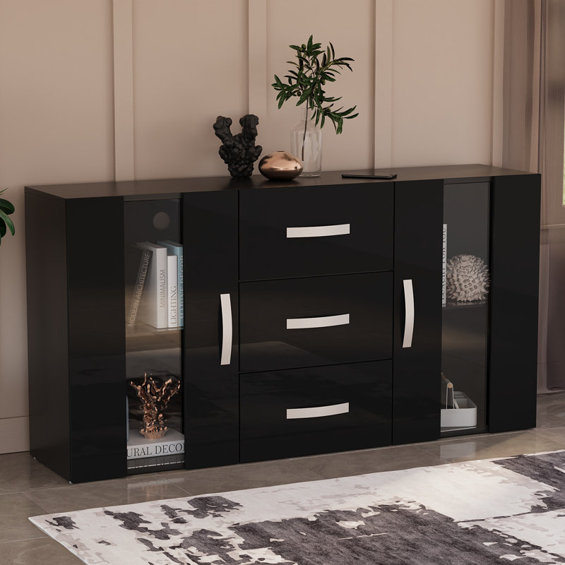 Daugherty 135cm Sideboard, Black
