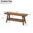 Solid Reclaimed Wood Bench with Shelf-719004248