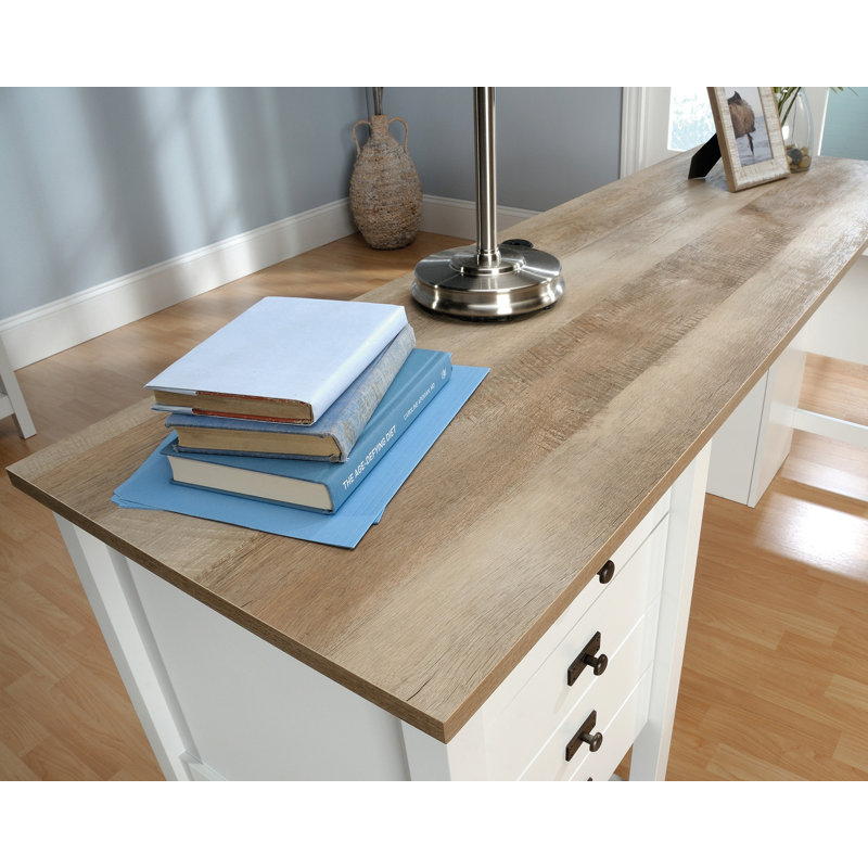 Bureau en L Cottage Road, Brun clair / jaune