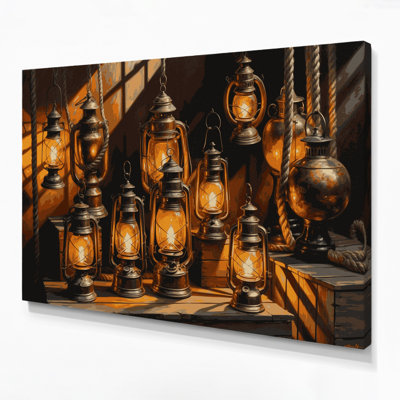 Art mural sur toile, lanternes