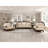 Formal Traditional Luxury Sofa Cherry Finish With Gold Tipping Solid Wood Living Room Furniture 1Pc