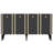 Stylish Console Table, Anthracite & Gold, 100% Melamine Coated Particle Board, Thickness: 0.7 inches | Modern Design for Living Room & Entryway, Durable & Elegant Storage Solution-1387532734