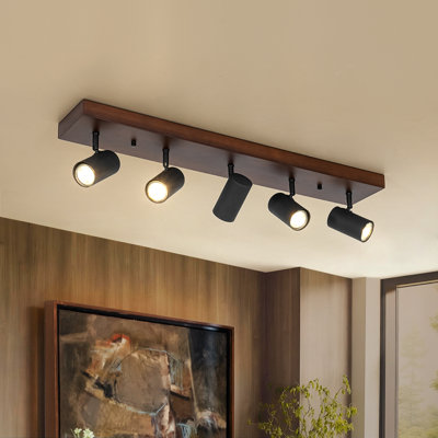 Plafonnier semi-encastré 5 lumières