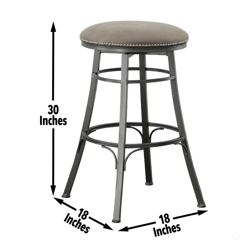 Chaise de bar pivotante sans dossier