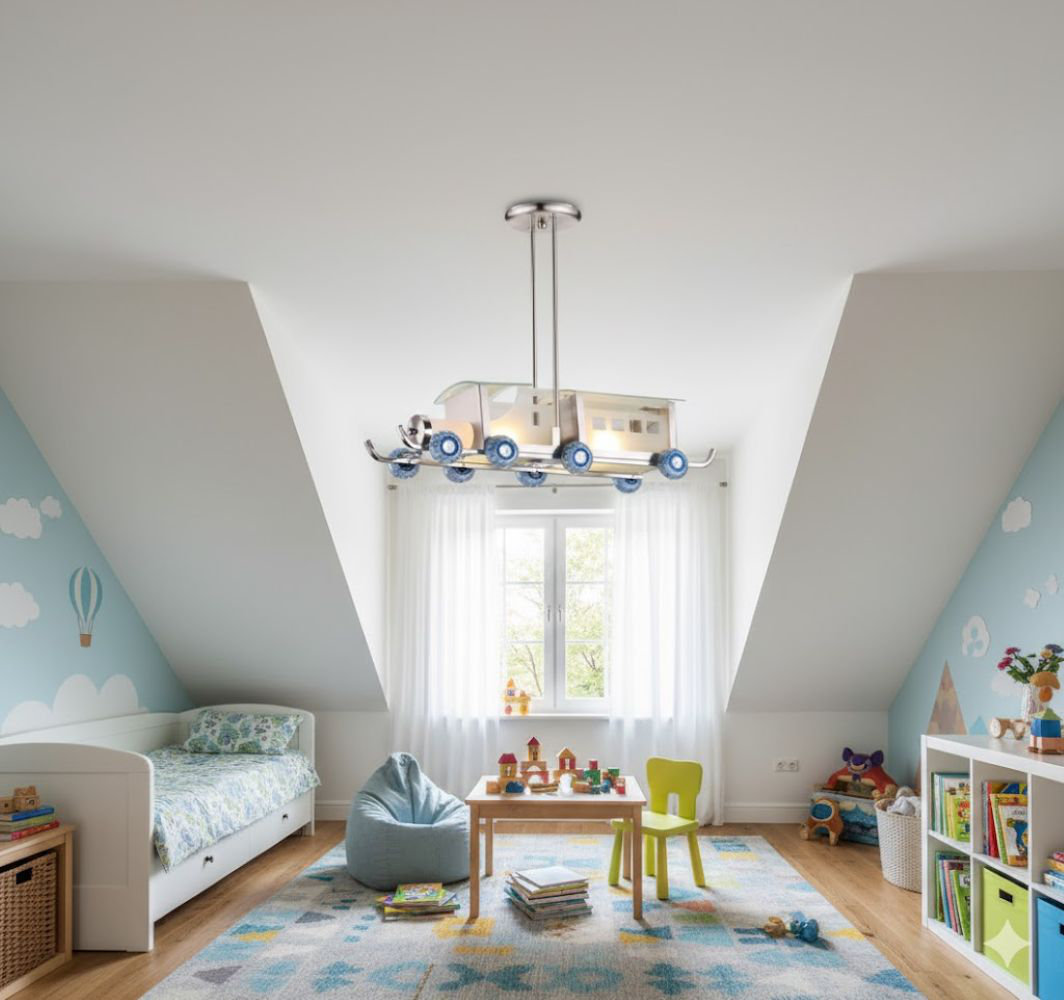 Kingsview 2 - Light Unique / Statement Geometric Pendant Zoomie Kids