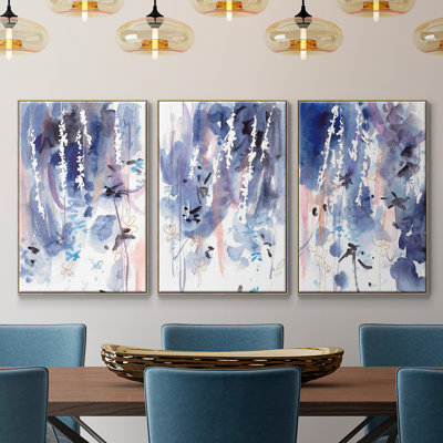 "Late Night Breeze I", reproduction sur toile 3 pièces