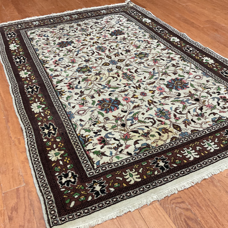 Tapis antique en laine noué à la main Hereke