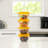 Libbey Serve It 16-Piece 2-Cup Glass Storage Bowl Container Set with Yellow Plastic Lids