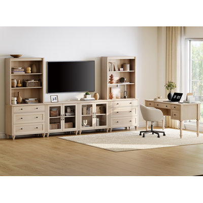 Modern Boho White Bedside Table with 2 Drawers, Small End Side Table for Bedroom, Living Room, or Office