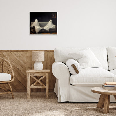 Plaque murale Spooky Couch Ghost Duo, design par LSR Design Studio