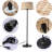 Modern 58" Bamboo Lampshade Standard Floor Lamp With Foot Switch