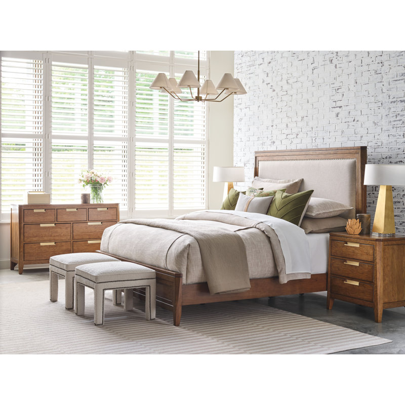 QUEEN UPHOLSTERED BED - COMPLETE