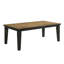 Table de salle à manger rectangulaire en bois massif, 18 po, goût contemporain, table de salle à manger
