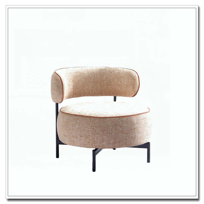 Pieds de chaise pivotante en métal, Marron clair