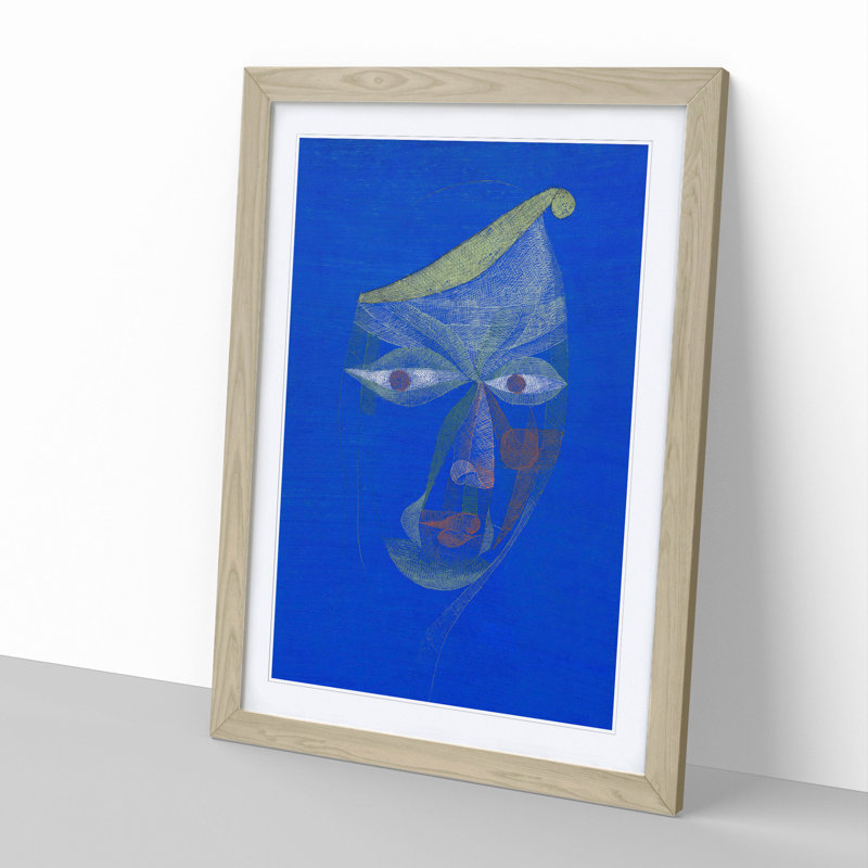 Portrait of an Oriental by Paul Klee - Framed Print, 48cm H x 36cm W x 2cm D, Oak Framed