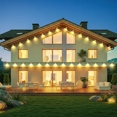 Outdoor Lights Flood Lights IP65 Pathway Lights 4 PCS Landscape Lighting With App Control
