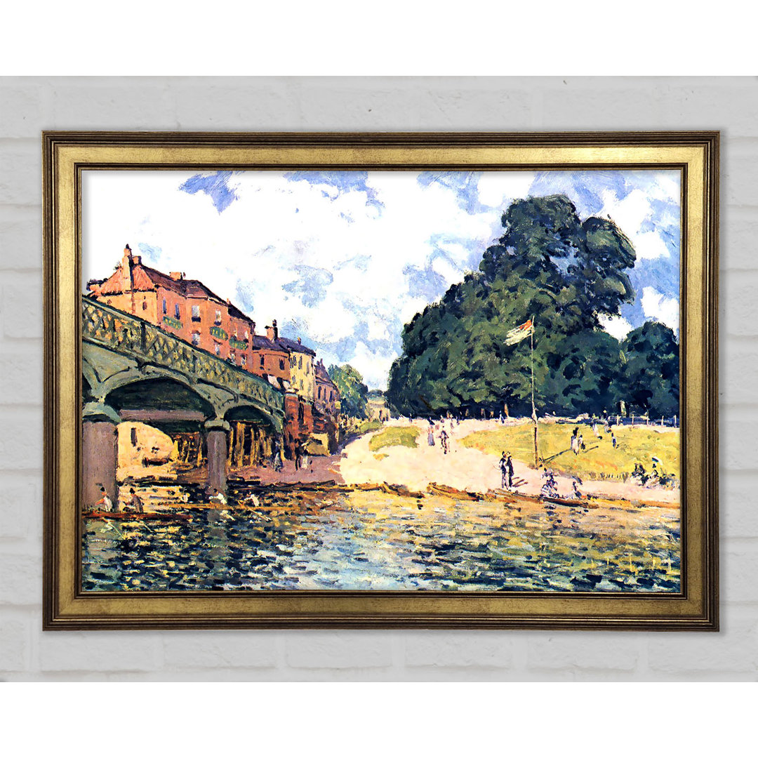 Bridge Of Hampton Court von Sisley - Einzelne Bilderrahmen Kunstdrucke