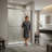 48" W x 72" H  Bright Chrome Sliding Shower Door Clear Glass