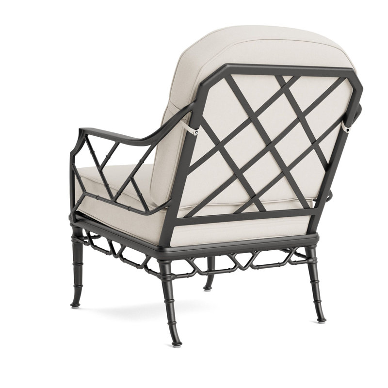 Calcutta Outdoor Lounge Chair, Fusion Natural, Textured Pewter