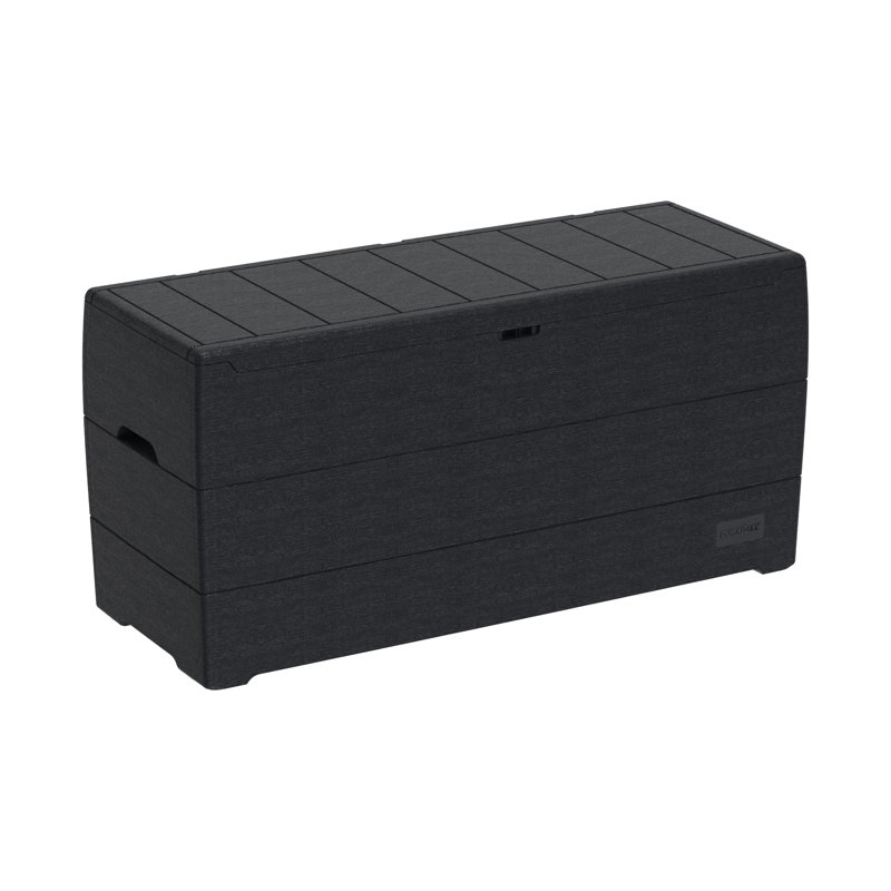 Duramax Building Products 71 Gallon Water Resistant Plastic Lockable Deck Box, Gray