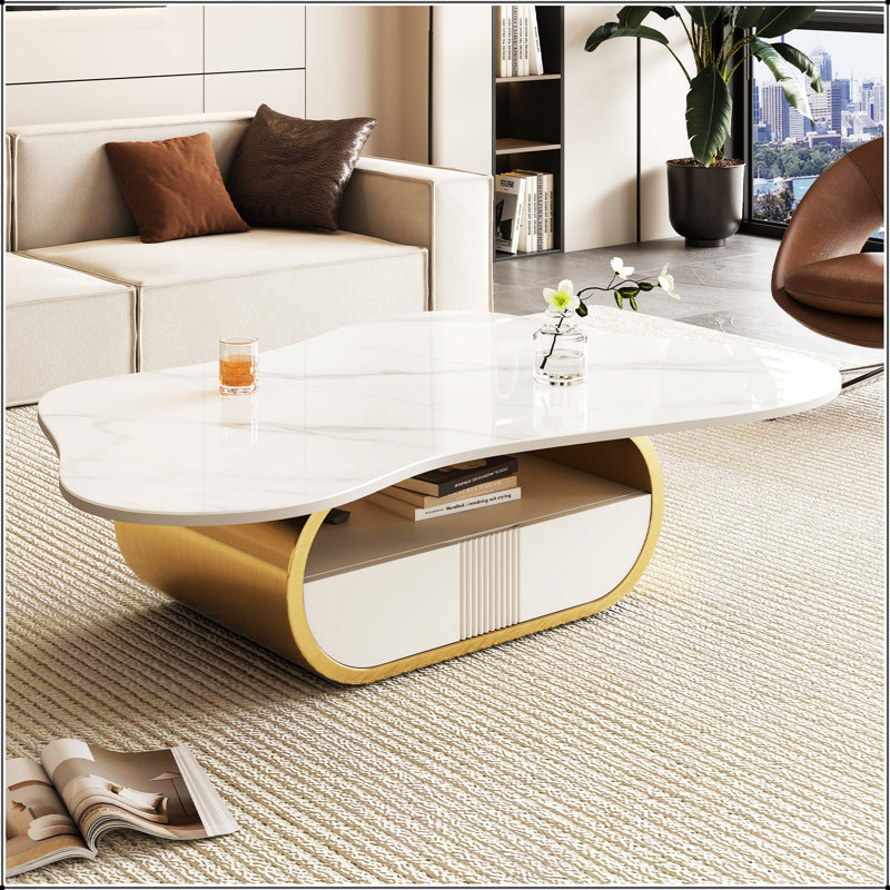 Table basse Modern Modern Butterfly, Doré