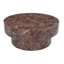 Table basse de luxe moderne avec design en faux marbre - structure en bois massif avec plateau en composite ECC - aucun assemblage requis - résistant aux rayures et aux fissures-126123519