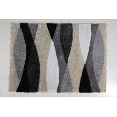 Neligh Hand Tufted Abstract Indoor Rug