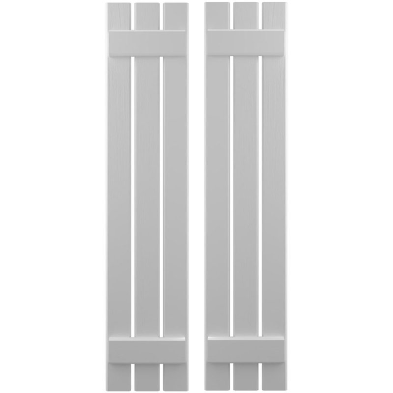 Volets de planche-n-lattes (par paire) Americraft (2 lattes), Sans finition, 11 1/2", 64"