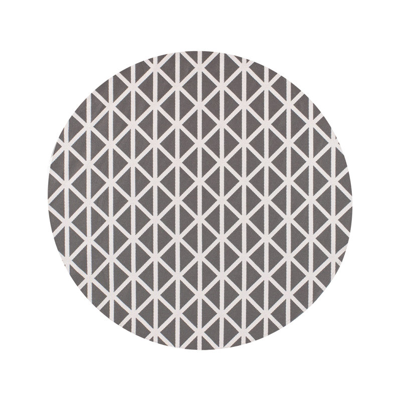 Outdoor Rug PANAJI Grey, Round 120 cm