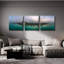 « Hiver nuageux à Chicago », triptyque mural d'AKG, 198 x 66 cm-1059937266