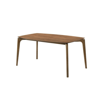 58.6" W Mid-Century Modern Dining Table, Walnut
