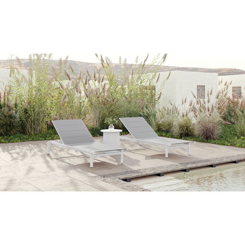 Amalfi Lounger, White