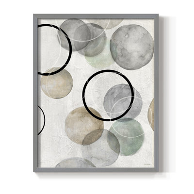 Bubbles I Framed Print - Solid Wood