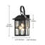 Lanterne murale d'extérieur 1 lumière noir mat