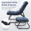 Chaise longue d'extérieur avec repose-pieds et coussins-1986575005
