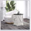 Table de bout Farmhouse avec station de charge, ports USB et armoire de rangement pour le salon