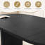 Table de salle à manger extensible moderne avec base cannelée Modern-132435197