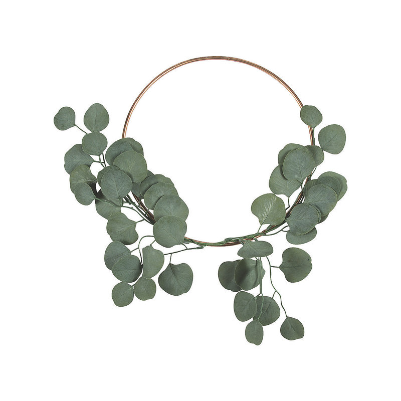 Faux Eucalyptus Metal 12.5'' Wreath