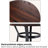 2 - Person Solid Wood Top Four Leg Base Dining Set