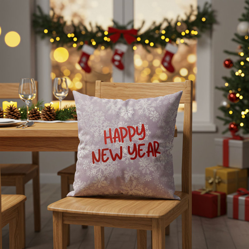 Miti Christmas Cushion Cover Set (2 Pieces), 16.9 x 16.9 Inches | 50% Cotton / 50% Polyester, Machine Washable at 86°F | Ironable, No Filling | Perfect Holiday Decor for Cozy Living Spaces and Festive Touch