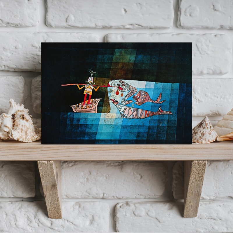 «Sinbad The Sailor Classic Fish Beach», reproduction d'art, H 12 po x l 18 po