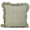 Housse de coussin lombaire à motif de volutes en lin épais Fab divine, décor campagnard (Ratanbel, vert)