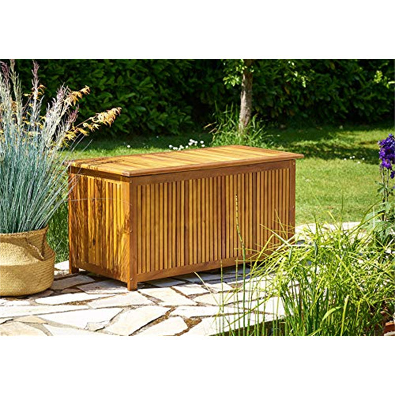 Brambly Cottage Neveah 115cm W 1059.91L Wood Deck Box
