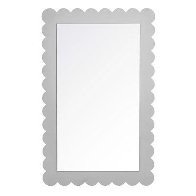 Emmeline Scalloped Rectangle Wall Mirror