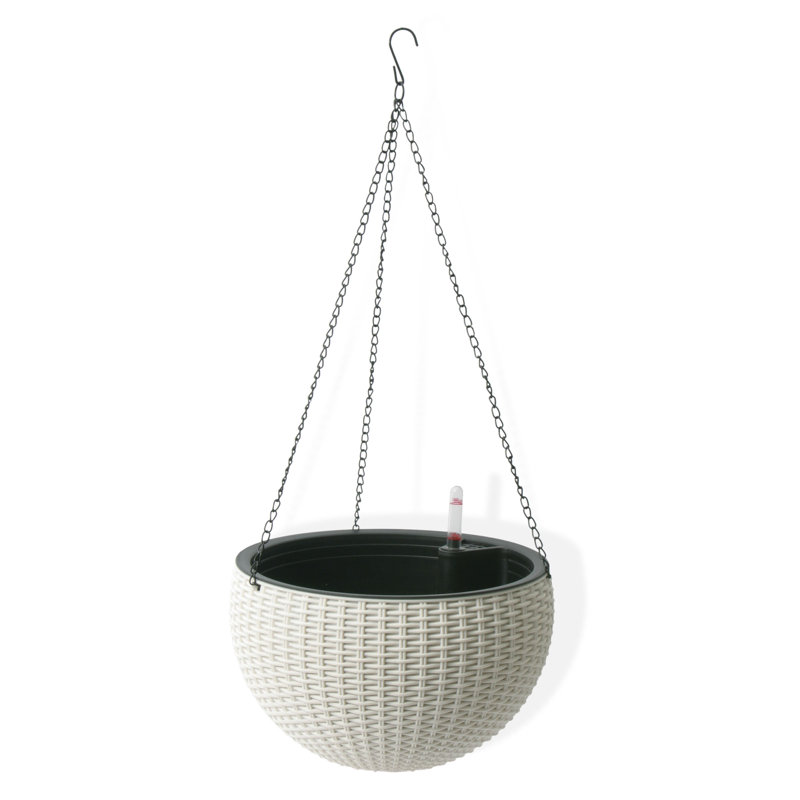 Alexandra Hanging Planter, White