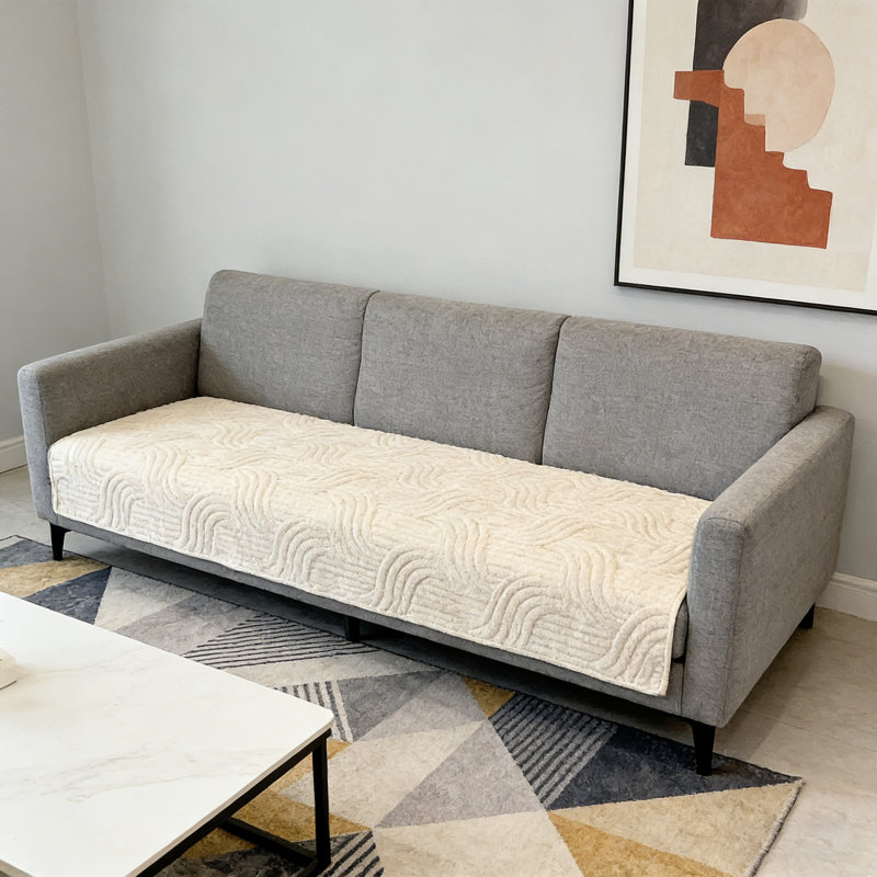Housse de protection antidérapante pour meubles, Blanc