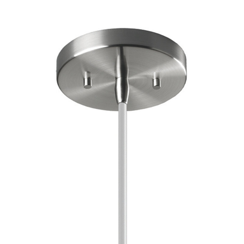 Breeona Single Hourglass Pendant, Antique Copper, Brushed Nickel