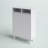 Elgin Modern 2-Door with Open Shelf Shoe Rack Storage Cabinet